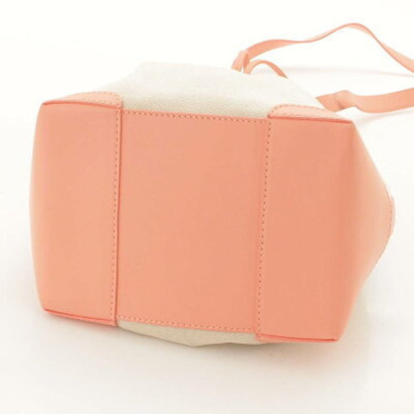 Balenciaga Navy Blue Bucket Canvas x Drawstring Bag White Pink - Picture 5 of 10